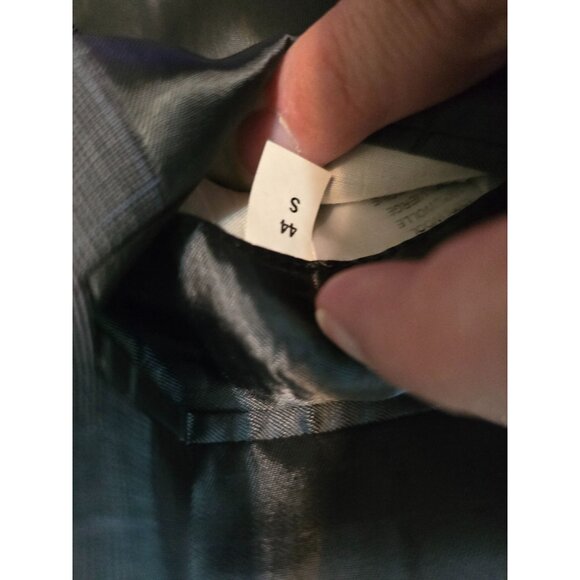 Gieves & Hawkes Savile Row Gray Plaid Suit Jacket With Notch Lapel Classic Fit - Picture 7 of 9